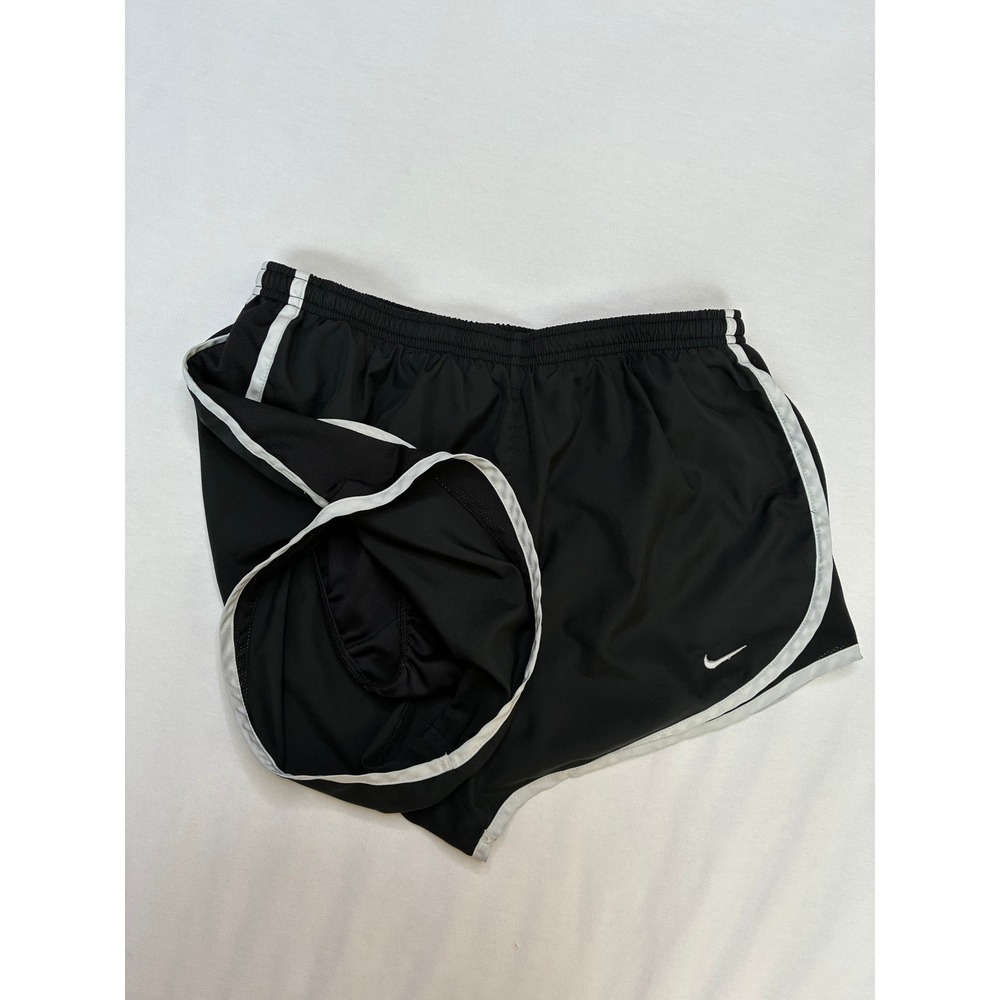 Nike Dri-FIT Tempo Running Shorts Black White Women's Size Medium 3 Inch Inseam - Picture 6 of 13